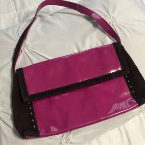Blumarine fuschia and brown purse